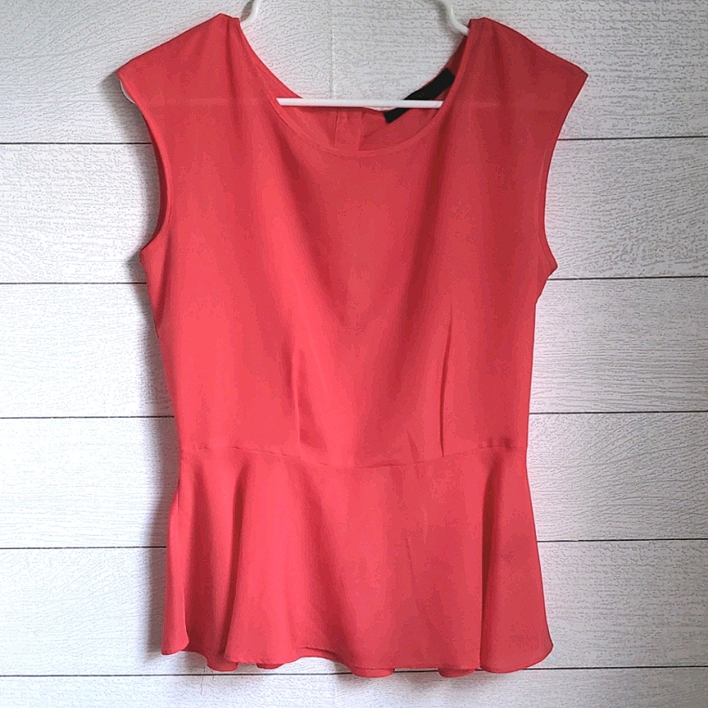 The Limited Pink Coral Chiffon Blouse